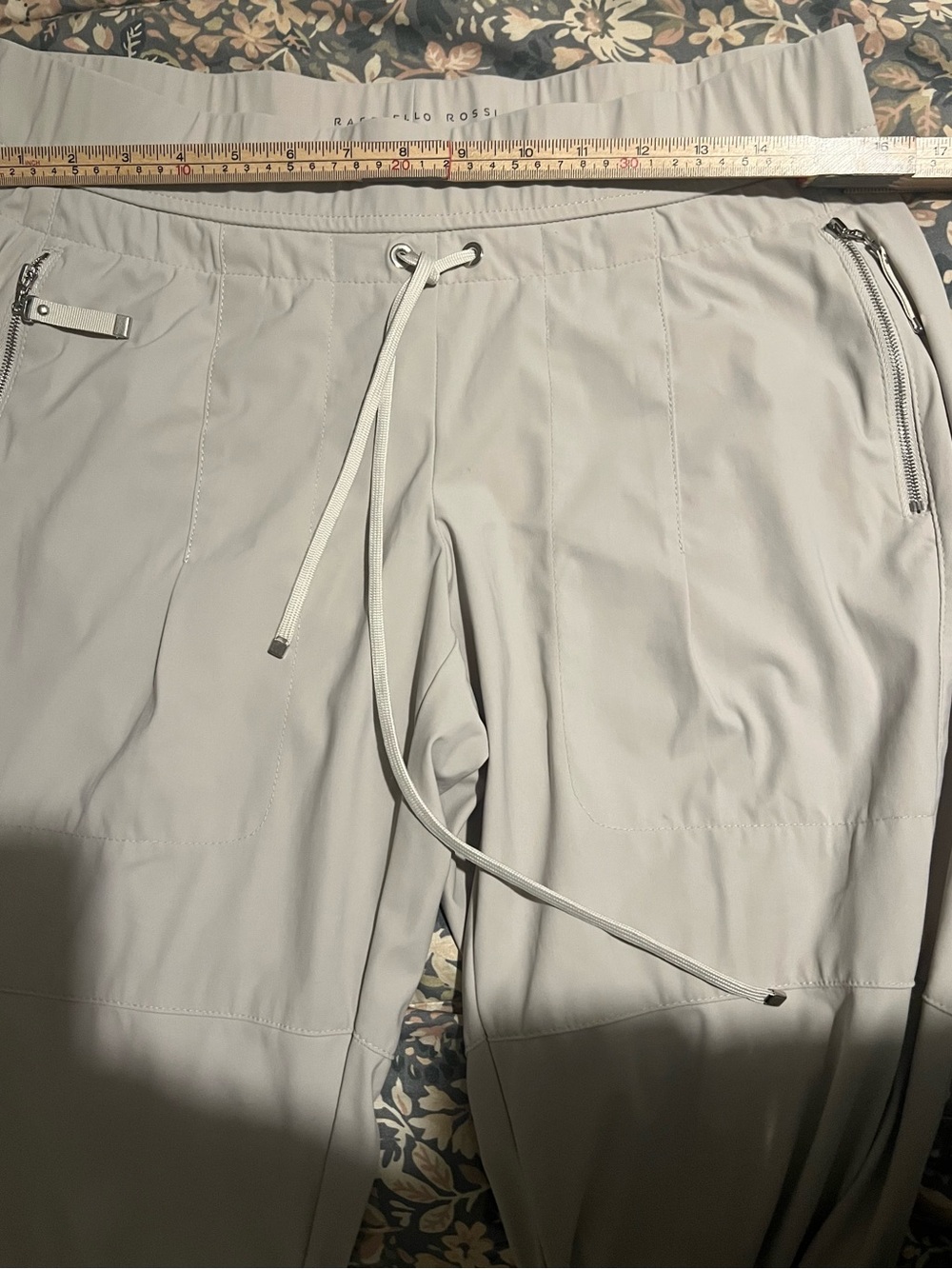 RAFFAELLO ROSSI Light Beige Drawstring Joggers - Picture 9 of 13